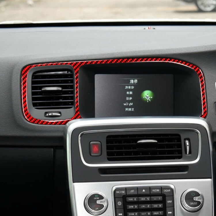 Volvo V60 2010-2017 Carbon Fibre Navigation Frame Trim Sticker - Right-Hand Drive