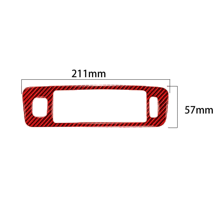 Stylish Carbon Fibre Decorative Sticker for Volvo V60 / S60 Central Control Air Outlet (2010-2017)