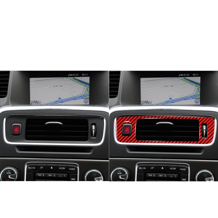 Stylish Carbon Fibre Decorative Sticker for Volvo V60 / S60 Central Control Air Outlet (2010-2017)