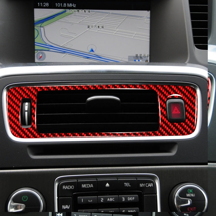 Carbon Fibre Decorative Air Vent Trim for Volvo V60 & S60 (2010-2018) - Custom Fit for Left Drive