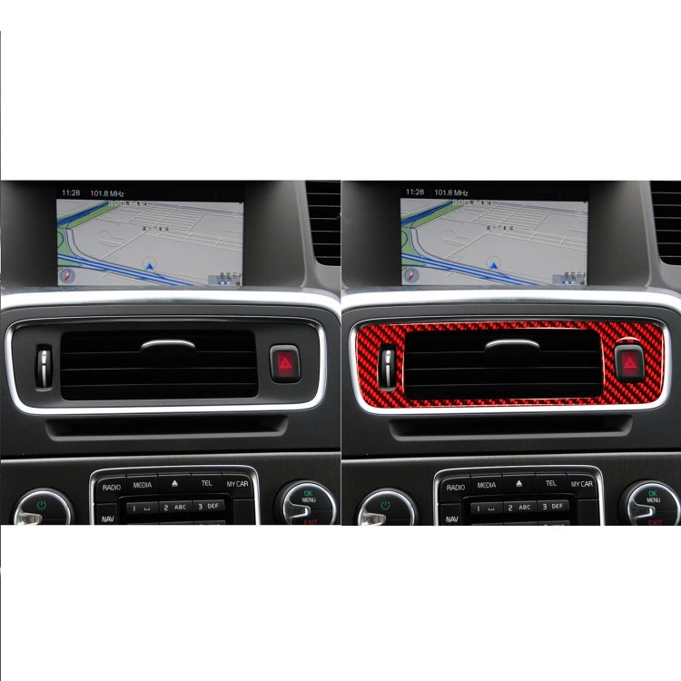 Carbon Fibre Decorative Air Vent Trim for Volvo V60 & S60 (2010-2018) - Custom Fit for Left Drive
