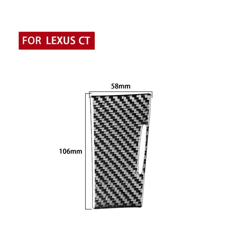Lexus CT Carbon Fibre Ashtray Panel Accent Sticker (2011-2017, Left Drive)
