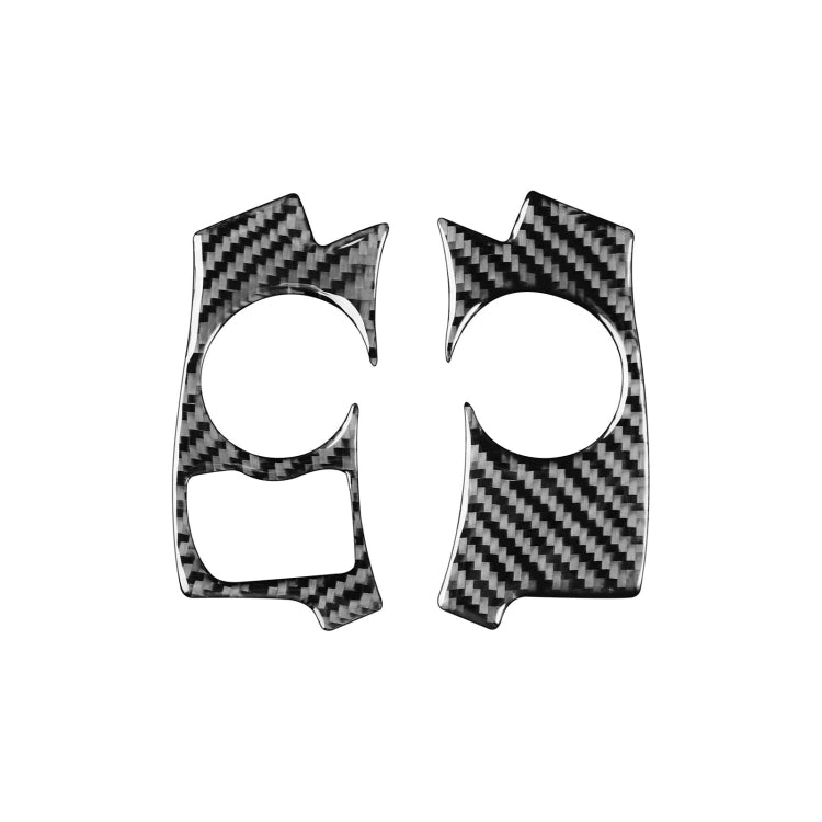Lexus CT 2011-2017 Carbon Fibre Steering Wheel Button Accent Stickers - Left & Right Drive