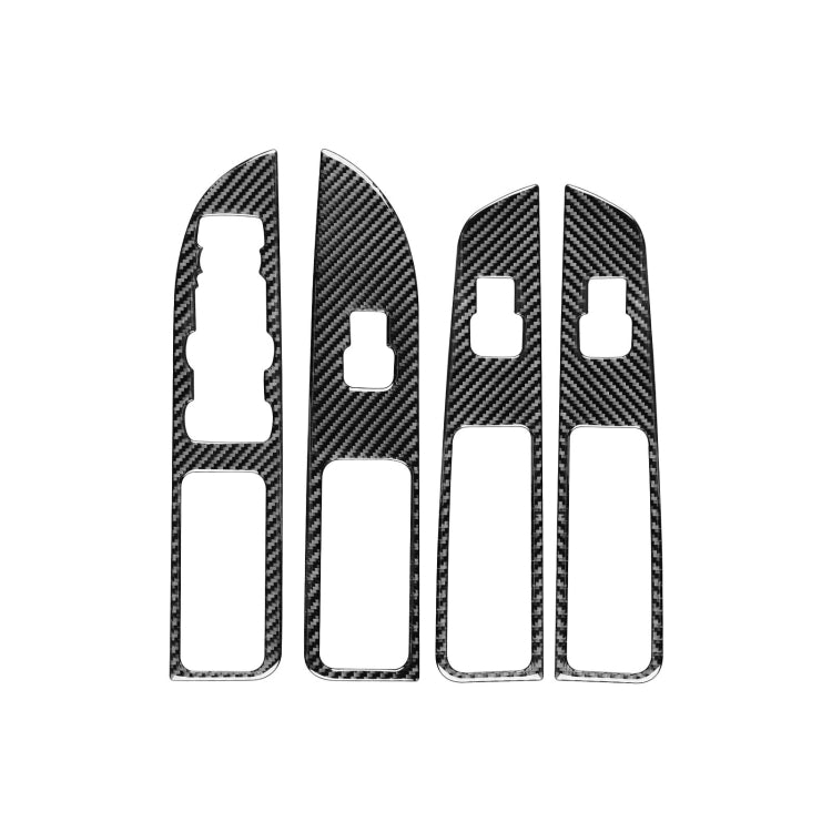 Sleek Carbon Fibre Window Lift Panel Trim for Ford Explorer 2013-2019, Left-Hand Drive