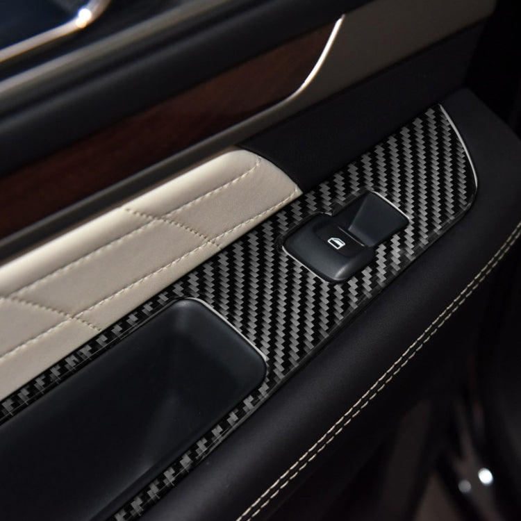 Sleek Carbon Fibre Window Lift Panel Trim for Ford Explorer 2013-2019, Left-Hand Drive