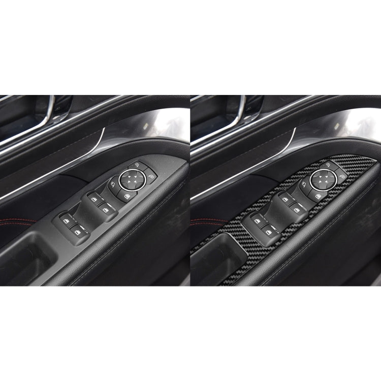 Sleek Carbon Fibre Window Lift Panel Trim for Ford Explorer 2013-2019, Left-Hand Drive