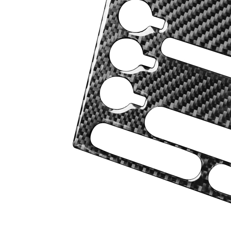 Carbon Fibre Air Conditioning Panel Trim Sticker for 2016-2019 Ford Explorer, Left-Hand Drive