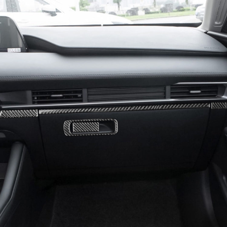 Mazda 3 Axela 2020 Carbon Fibre Decorative Storage Frame Stickers for Left and Right Drive