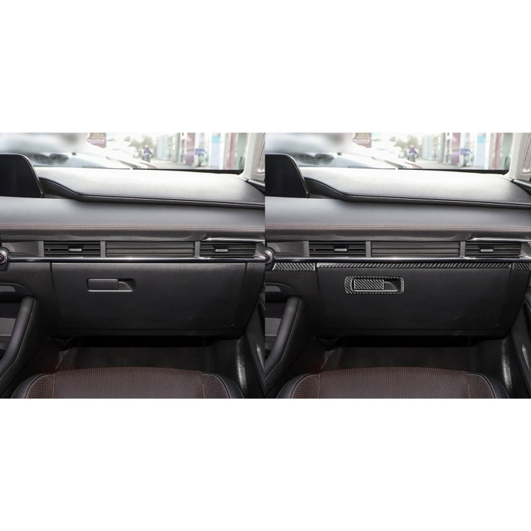 Mazda 3 Axela 2020 Carbon Fibre Decorative Storage Frame Stickers for Left and Right Drive