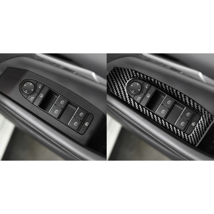 Carbon Fibre 7-in-1 Window Lift Panel Decorative Stickers for 2020 Mazda 3 Axela (Right Drive)