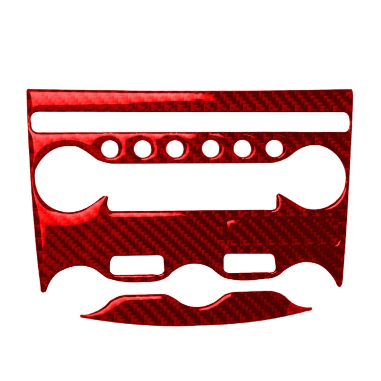 Carbon Fibre 3-in-1 Air Conditioning Adjustment Panel Sticker for Nissan 370Z / Z34 (2009-) - Left & Right Drive Universal Fit