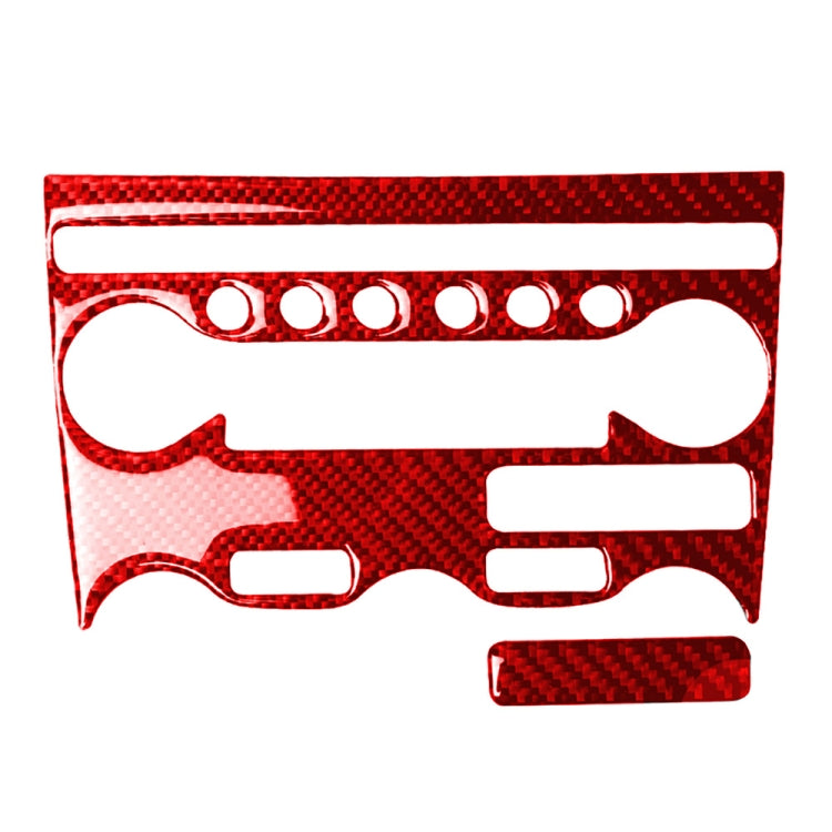 Carbon Fibre 2-in-1 Air Conditioning Adjustment Panel Stickers for Nissan 370Z / Z34 (2009 onwards) - Universal Fit for Left and Right Drive