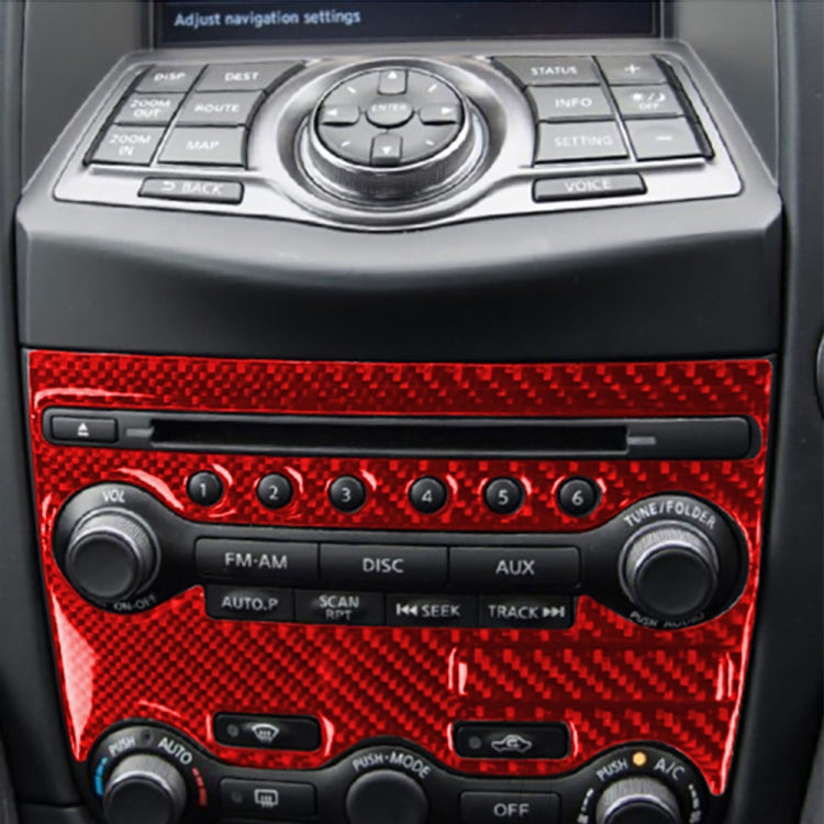 Carbon Fibre 2-in-1 Air Conditioning Adjustment Panel Stickers for Nissan 370Z / Z34 (2009 onwards) - Universal Fit for Left and Right Drive