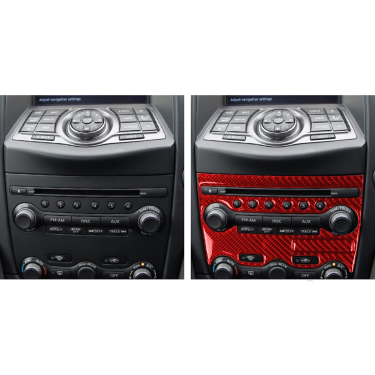 Carbon Fibre 2-in-1 Air Conditioning Adjustment Panel Stickers for Nissan 370Z / Z34 (2009 onwards) - Universal Fit for Left and Right Drive