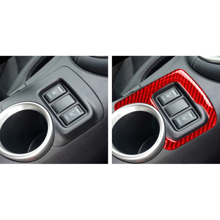 Nissan 370Z Carbon Fibre Central Control Heating Button Trim - Universal Fit for 2009+ Models