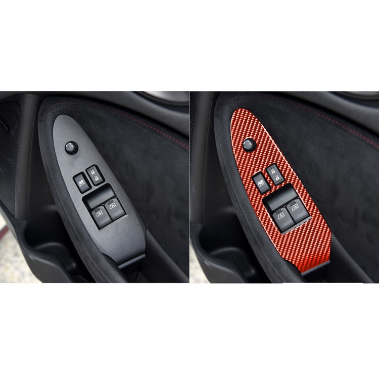 Dual-Function Carbon Fibre Window Lift Panel Decor for Nissan 370Z / Z34 (2009 Onwards) - Right Drive Low-Spec