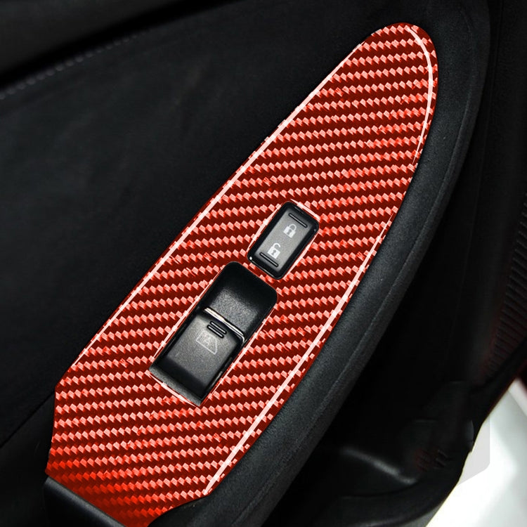 Carbon Fibre Decorative Sticker for Nissan 370Z / Z34 Door Lift Control - Enhanced Style for Right Drive Models