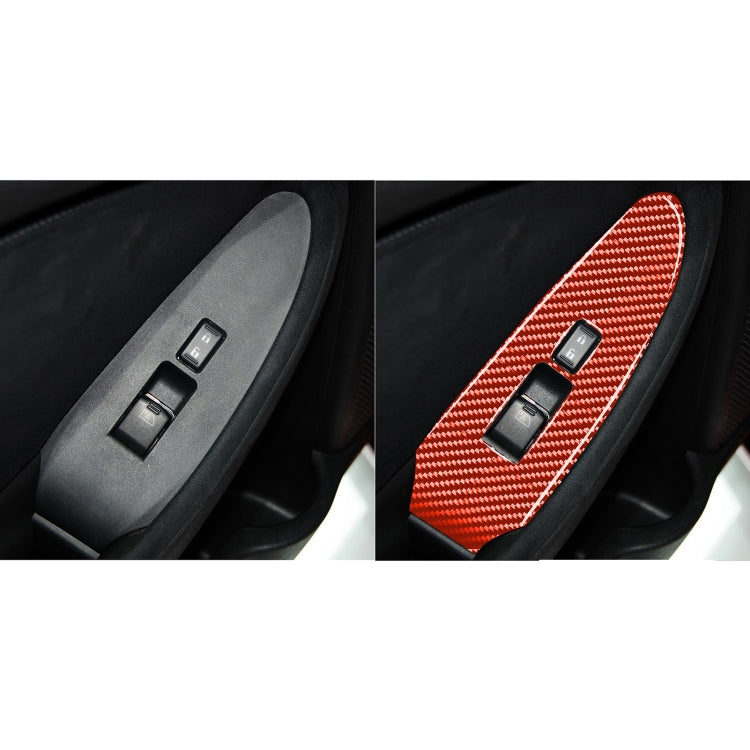 Carbon Fibre Decorative Sticker for Nissan 370Z / Z34 Door Lift Control - Enhanced Style for Right Drive Models