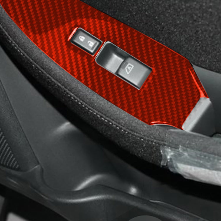 Nissan 370Z / Z34 2009+ Carbon Fibre Side Door Lift Control Decorative Sticker - Left Drive