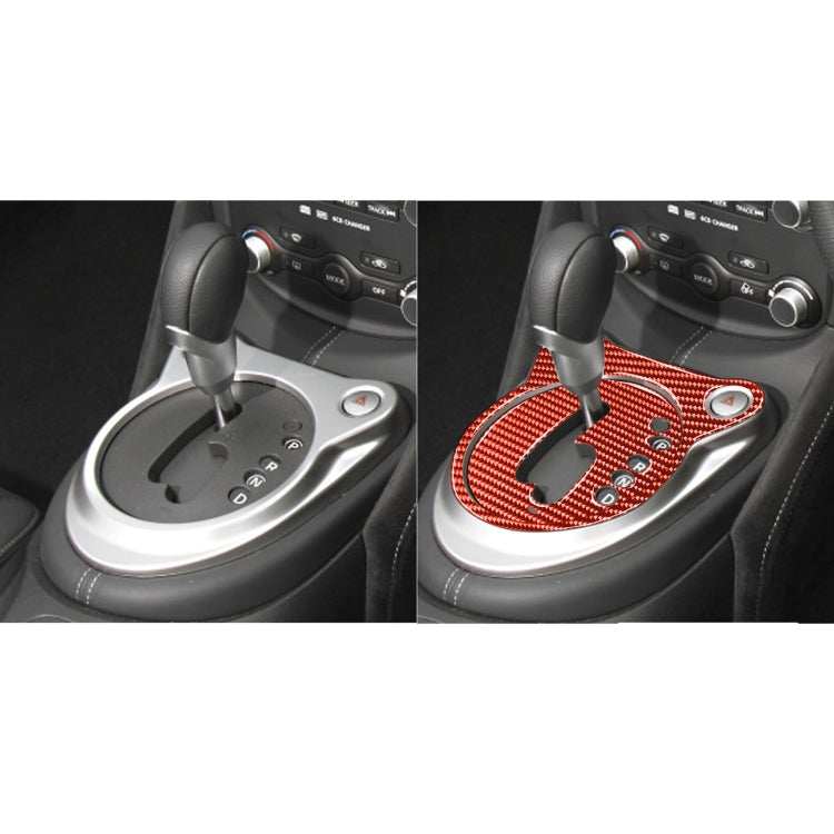 Carbon Fibre Automatic Gear Shift Decorative Panel - 2 in 1 Upgrade for Nissan 370Z / Z34 (2009 onwards) - Right Hand Drive