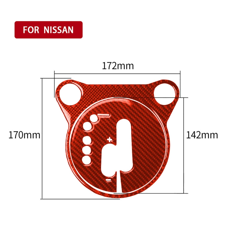 Carbon Fibre 2-in-1 Gear Shift Transmission Panel Sticker for Nissan 370Z / Z34 (2009-On) - Left Drive Decor