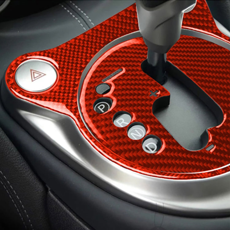 Carbon Fibre 2-in-1 Gear Shift Transmission Panel Sticker for Nissan 370Z / Z34 (2009-On) - Left Drive Decor