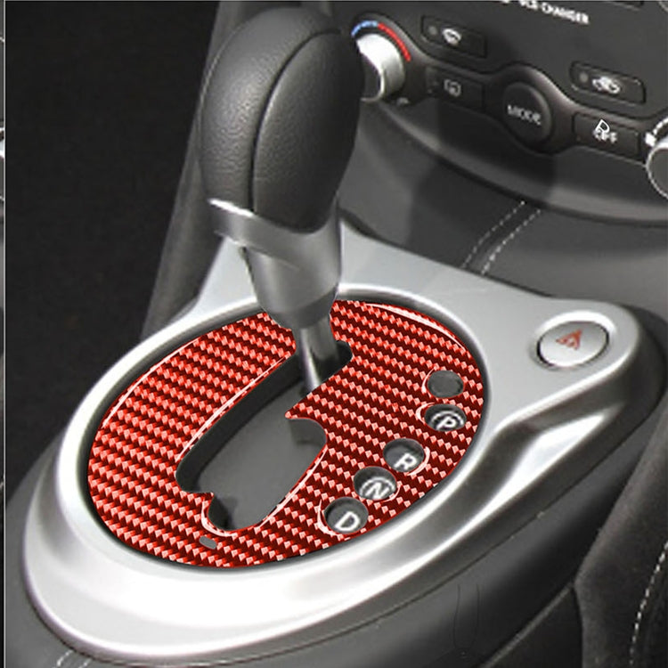 Nissan 370Z / Z34 2009- Carbon Fibre Automatic Gear Panel Trim Sticker for Right-Hand Drive Vehicles