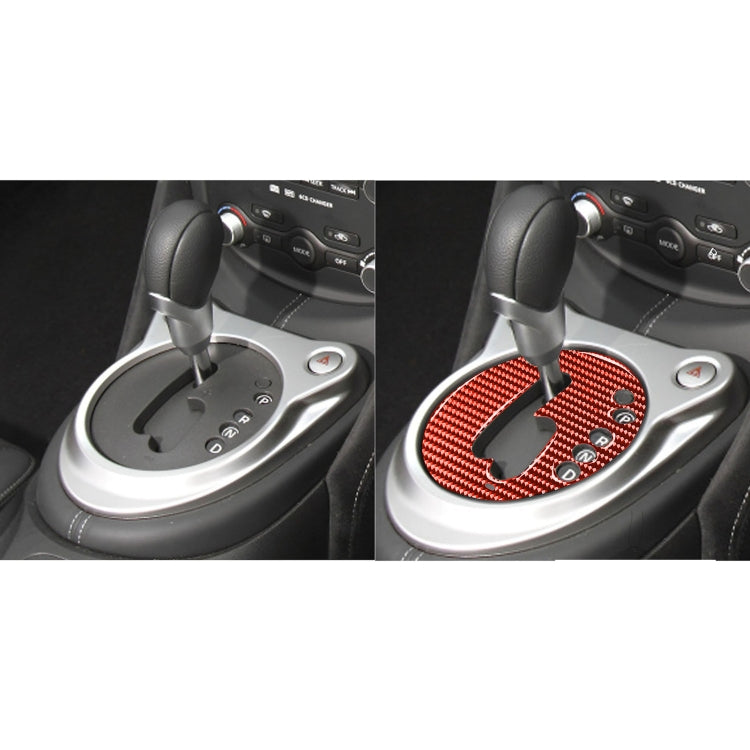 Nissan 370Z / Z34 2009- Carbon Fibre Automatic Gear Panel Trim Sticker for Right-Hand Drive Vehicles