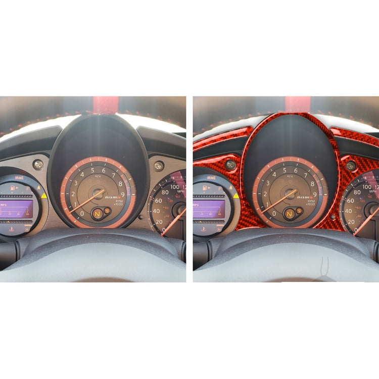 Carbon Fibre 5-in-1 Speed Dashboard Trim Sticker for Nissan 370Z / Z34 (2009 Onwards) - Universal Fit for Left and Right Drive