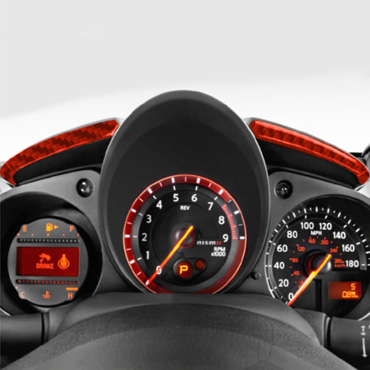 Nissan 370Z Carbon Fibre Speed Dashboard Trim – Universal Decorative Strip for 2009- Models