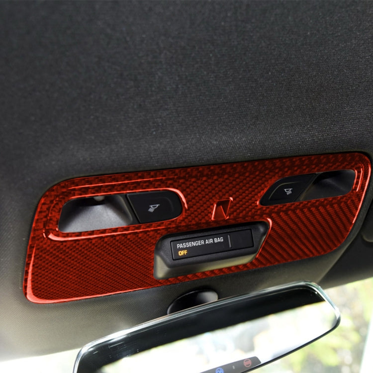 Carbon Fibre Dome Light Panel Decorative Sticker for 2016 Chevrolet Camaro - Universal Left and Right Drive