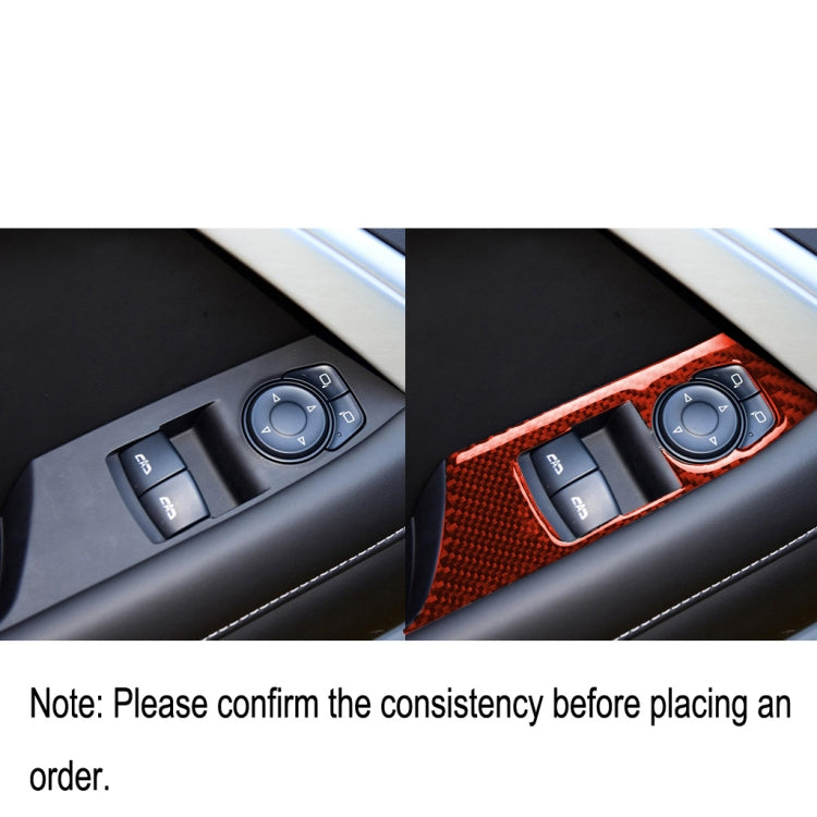 Carbon Fibre Window Lift Panel Trim Sticker for Chevrolet Camaro 2017-2019, Left-Hand Drive