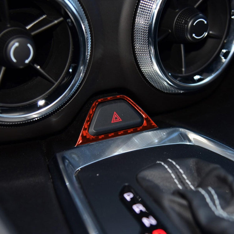 Carbon Fibre Warning Light Sticker for 2017-2019 Chevrolet Camaro – Universal Fit for Left and Right Drive