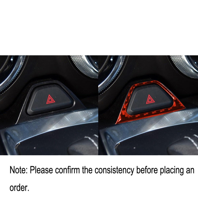 Carbon Fibre Warning Light Sticker for 2017-2019 Chevrolet Camaro – Universal Fit for Left and Right Drive