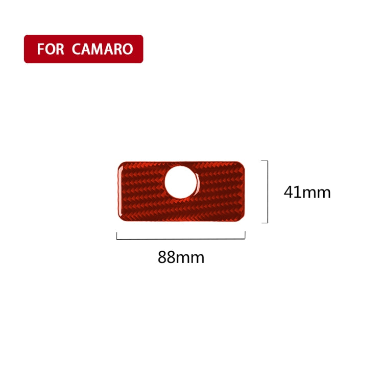 Carbon Fibre Glove Box Trim Sticker for Chevrolet Camaro 2017-2019, Universal Fit for Left and Right Drive
