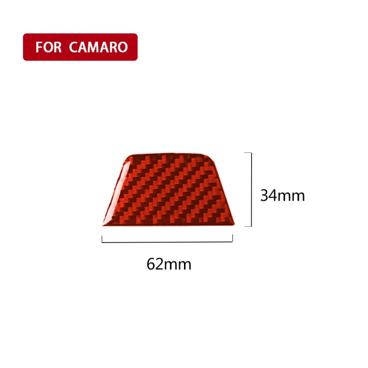 Carbon Fibre Decorative Sticker for Chevrolet Camaro Steering Wheel (2017-2019) - Left & Right Drive