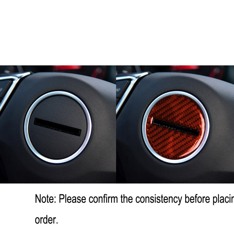 Carbon Fibre Steering Wheel Emblem Decor Sticker for Chevrolet Camaro (2017-2019) - Universal Fit for Left and Right Drive