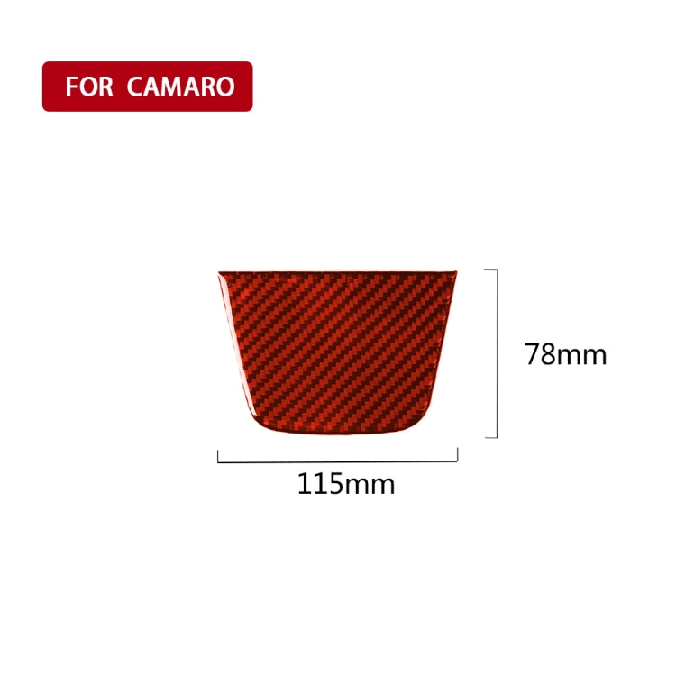 Carbon Fibre Dashboard Accent Sticker for Chevrolet Camaro 2017-2019, Universal Fit for Left and Right Drive