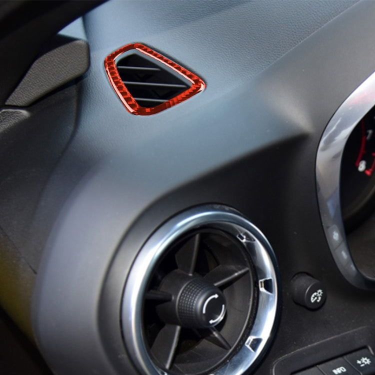 Stylish Carbon Fibre Dashboard Air Vent Stickers for Chevrolet Camaro 2017-2019, Universal Fit for Left and Right Drive