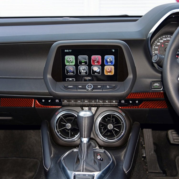 Custom Carbon Fibre Centre Console Trim Sticker for 2017-2019 Chevrolet Camaro, Right-Hand Drive