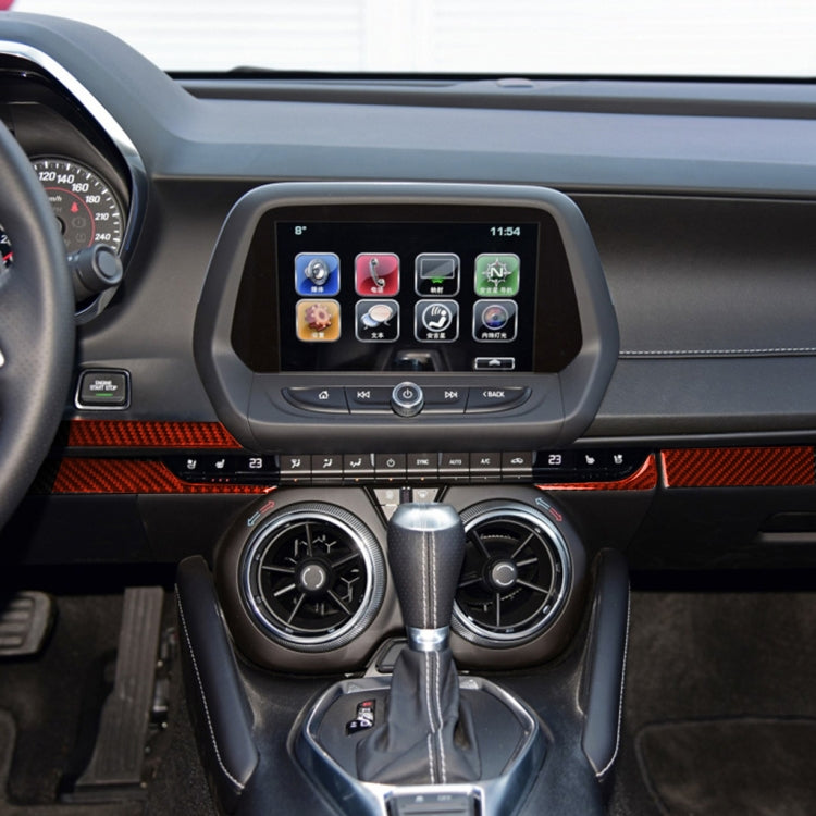 Chevrolet Camaro 2017-2019 Carbon Fibre Centre Control Trim Sticker - Left Drive