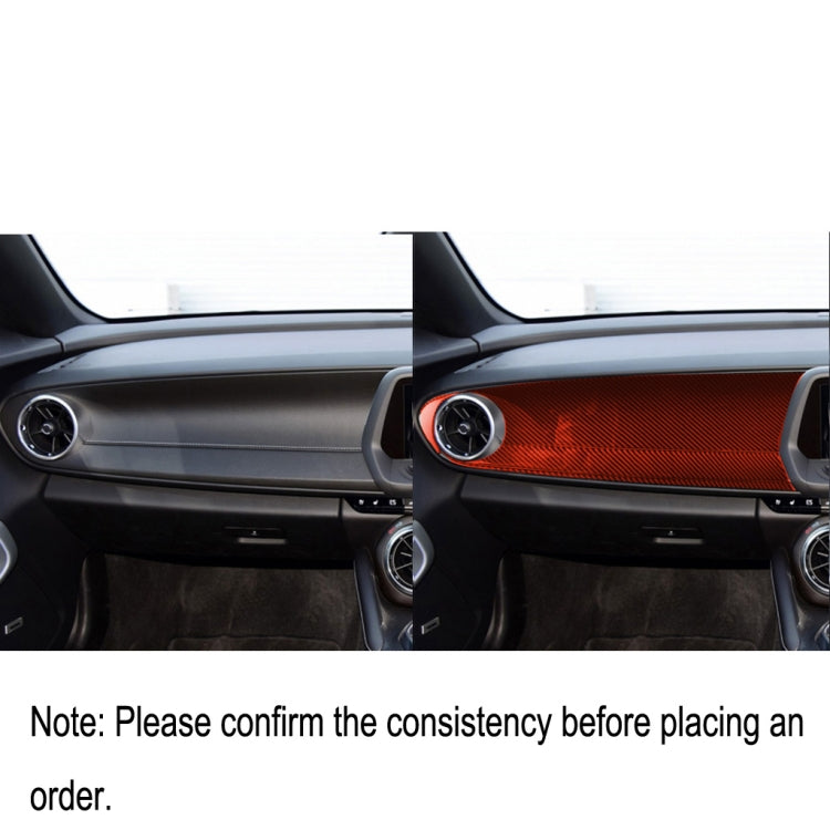 Carbon Fibre Decorative Sticker for Chevrolet Camaro 2017-2019 Front Centre Control Panel (Right Drive)