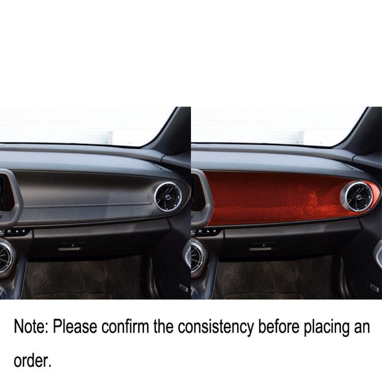 Carbon Fibre Decorative Sticker for Chevrolet Camaro 2017-2019 Front Passenger Seat Control Panel
