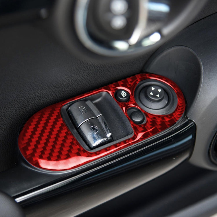 Carbon Fibre Lift Panel Trim Stickers for BMW Mini F56, Left-Hand Drive