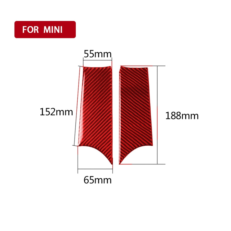 Sleek Carbon Fibre Door Handle Covers for BMW Mini F56 - Universal Fit for Left and Right Drive