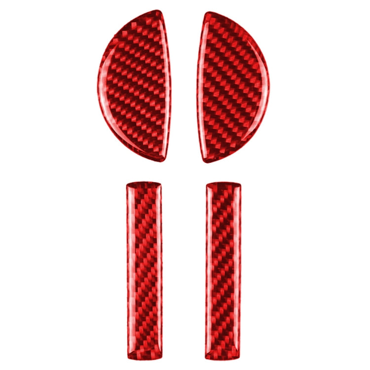 Carbon Fibre 4-in-1 Door Handle Stickers for BMW Mini Cooper Clubman & Countryman F55 F54 F60 – Universal Fit for Left & Right Drive
