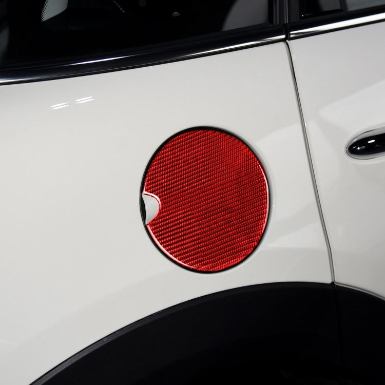 Carbon Fibre Fuel Tank Cap Decor Sticker for BMW Mini – Universal Fit for Left and Right Drive