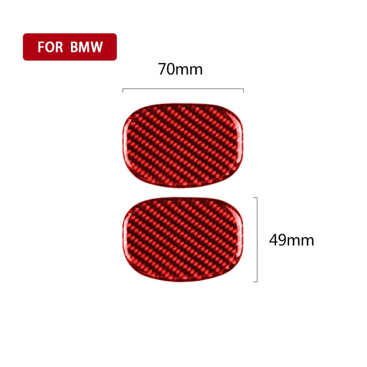 Carbon Fibre Seat Back Handle Trim Sticker for BMW Mini One Cooper F55 F56 - Left & Right Drive Universal Fit