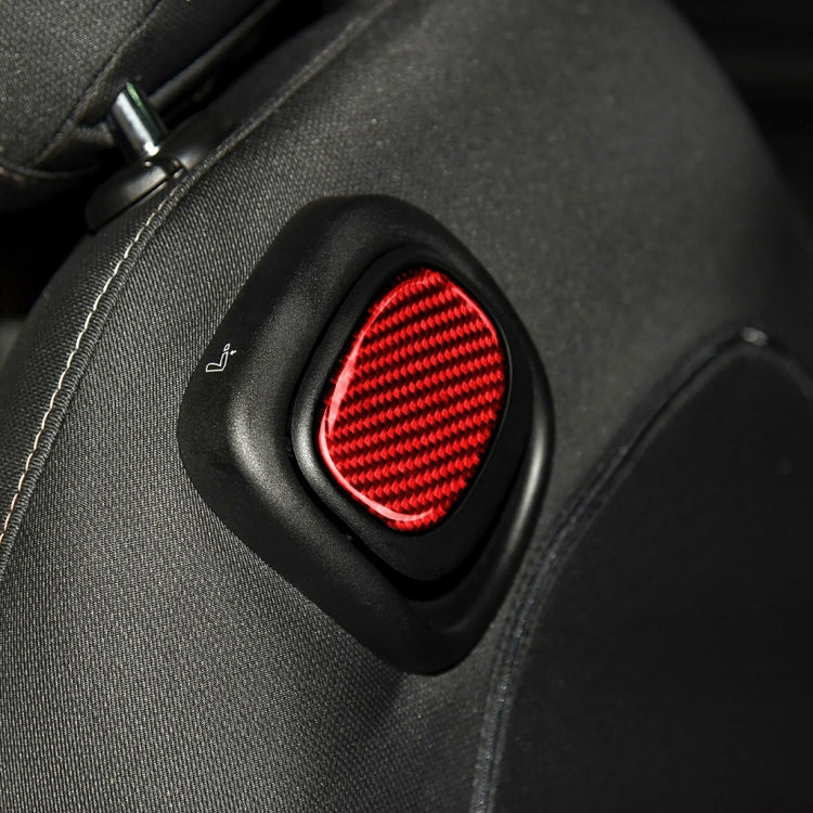 Carbon Fibre Seat Back Handle Trim Sticker for BMW Mini One Cooper F55 F56 - Left & Right Drive Universal Fit