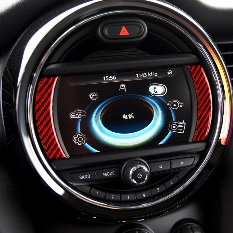 Carbon Fibre Navigation Trim Stickers for BMW Mini Cooper Countryman Clubman F54 F55 F56 F60 – Universal Fit for Left and Right Drive